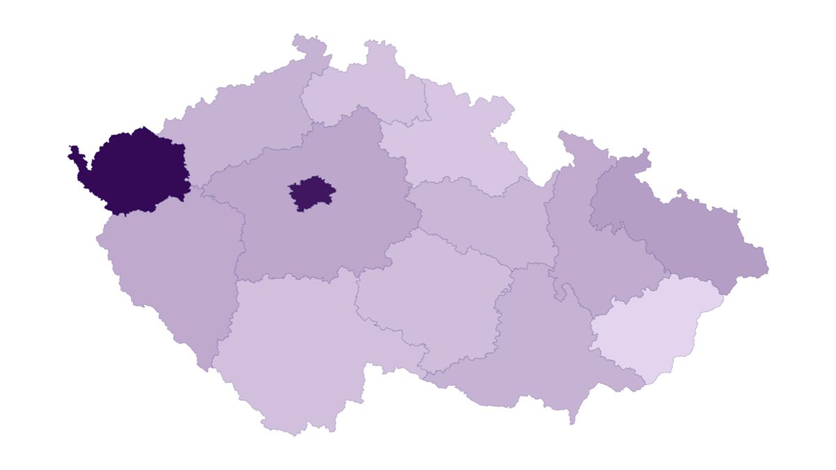 Nelichotivé prvenství: Nejvíc mrtvých na covid-19 na počet obyvatel má Karlovarský kraj